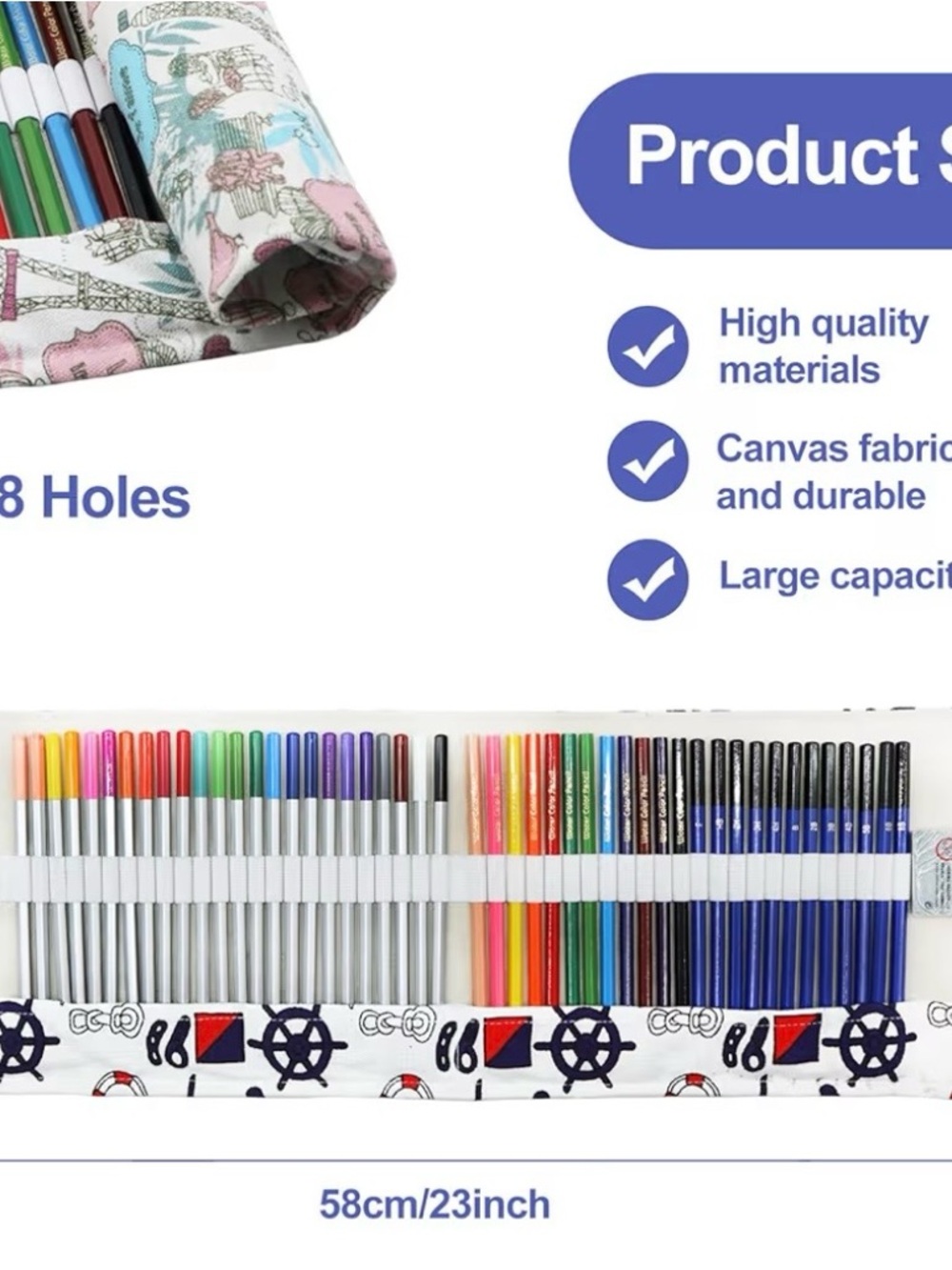 48pc Art Pencil Set Oil Based Water Soluble Sketch Pencils w/ Case XXYOUPIN - Picture 2 of 11